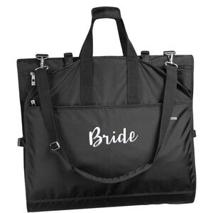 WallyBags 66” Premium TriFold Carry-On Wedding Dress Travel Bag Bride Embroidery